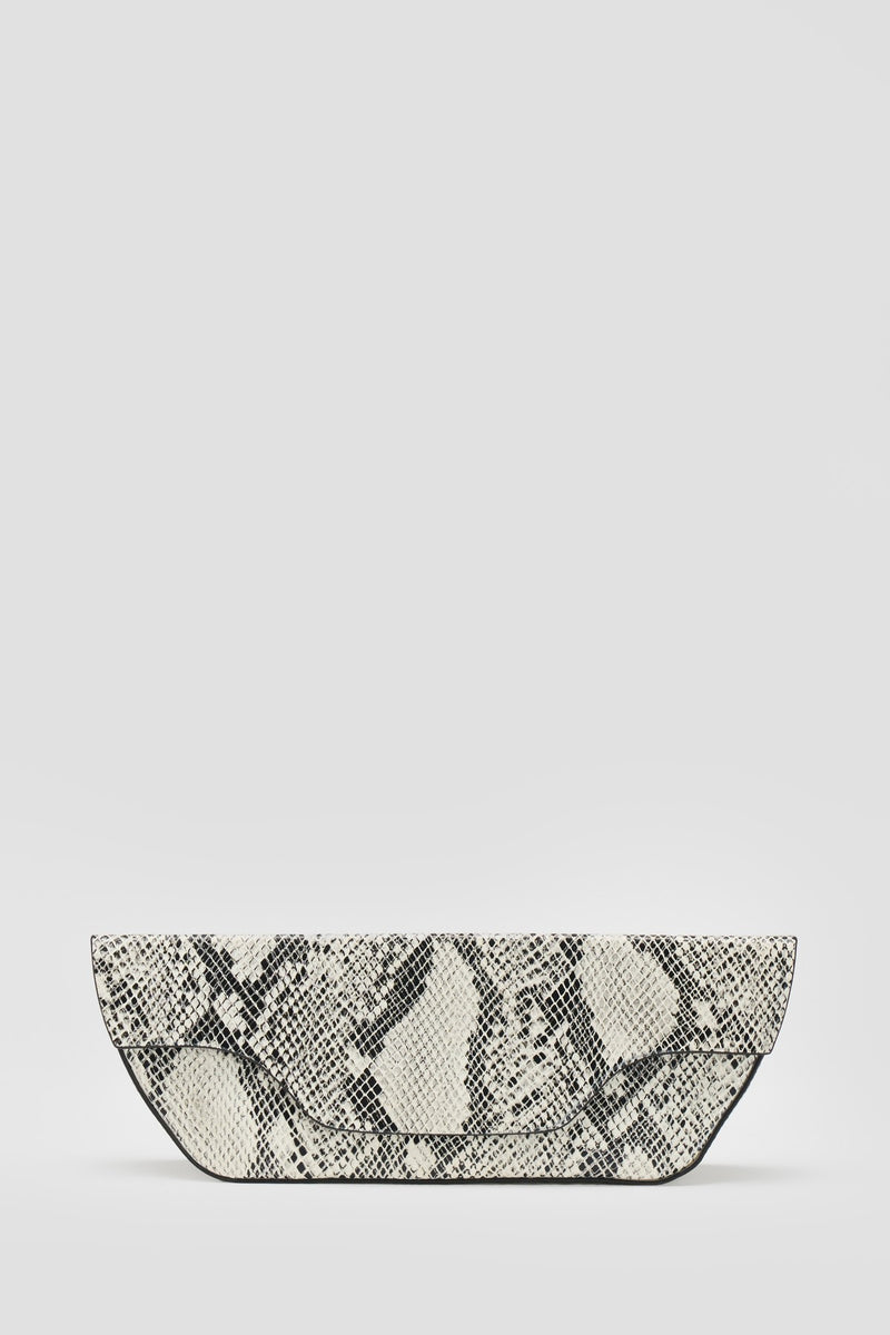 REPTILE PRINT DAISY CLUTCH