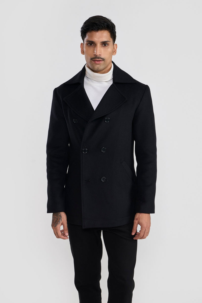 Black Mikel Mens Coat