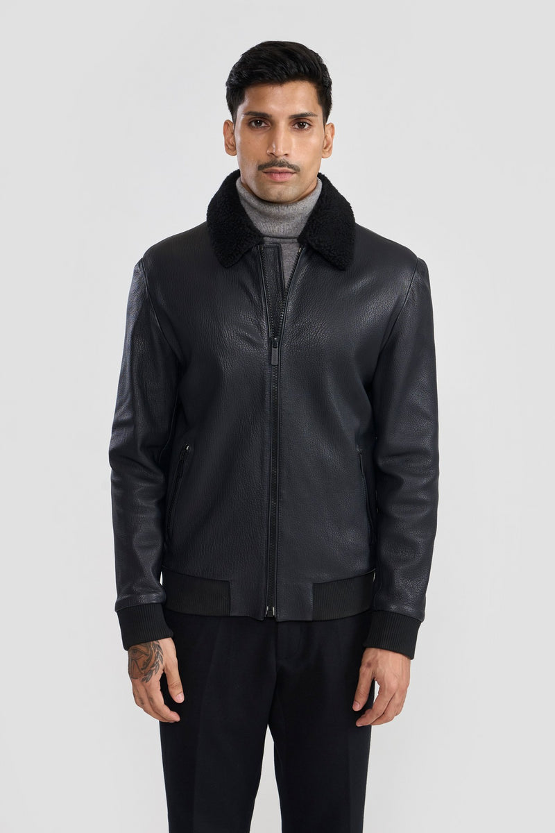 Dark Navy Edmund Mens Jacket