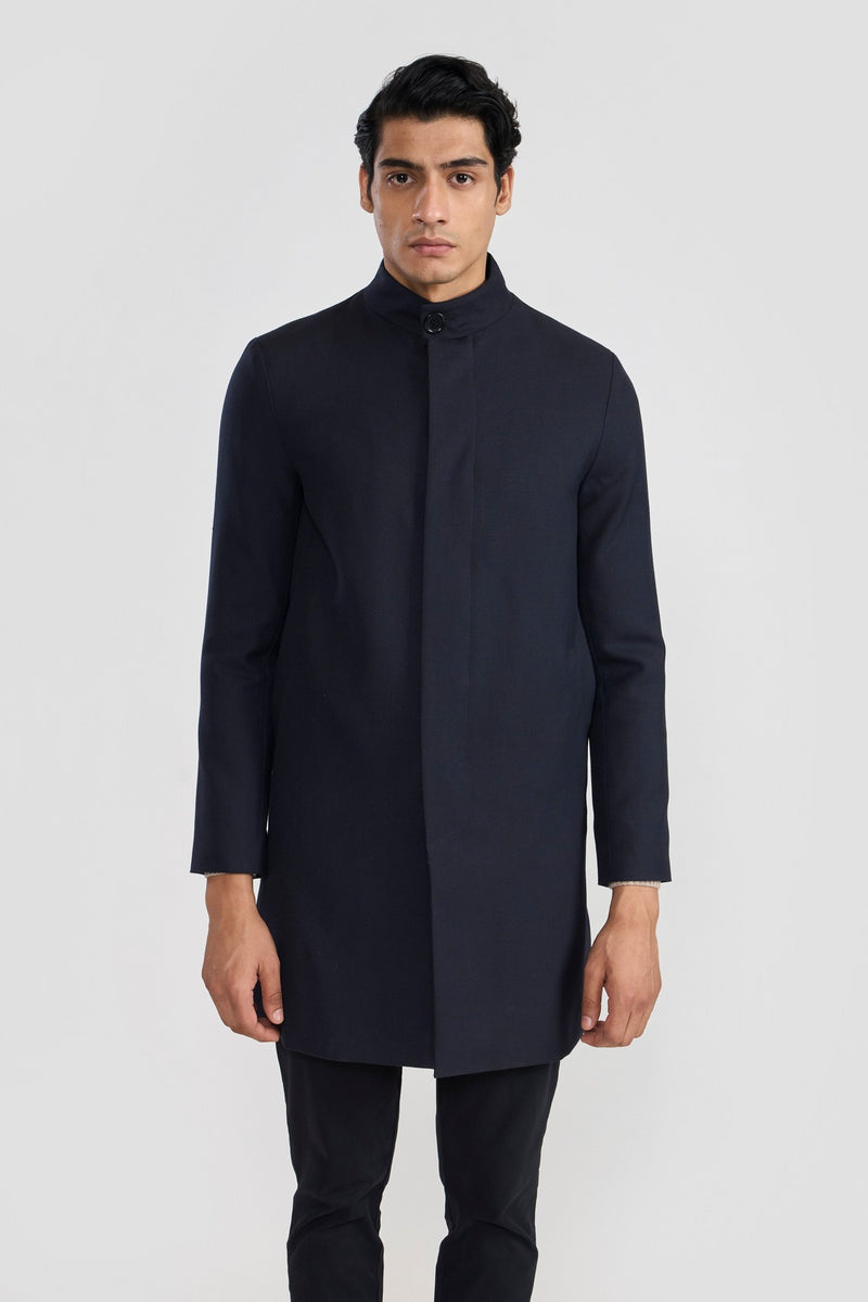 Navy Javier Men Wool Coat