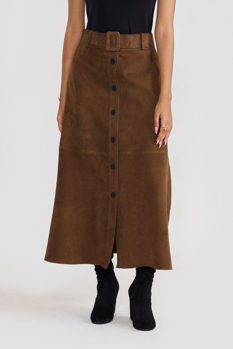 Cognac Serena Womens Skirt