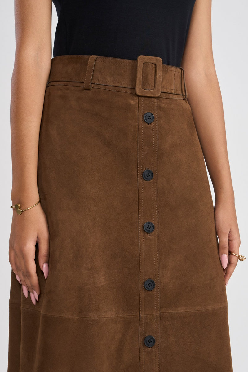 Cognac Serena Womens Skirt