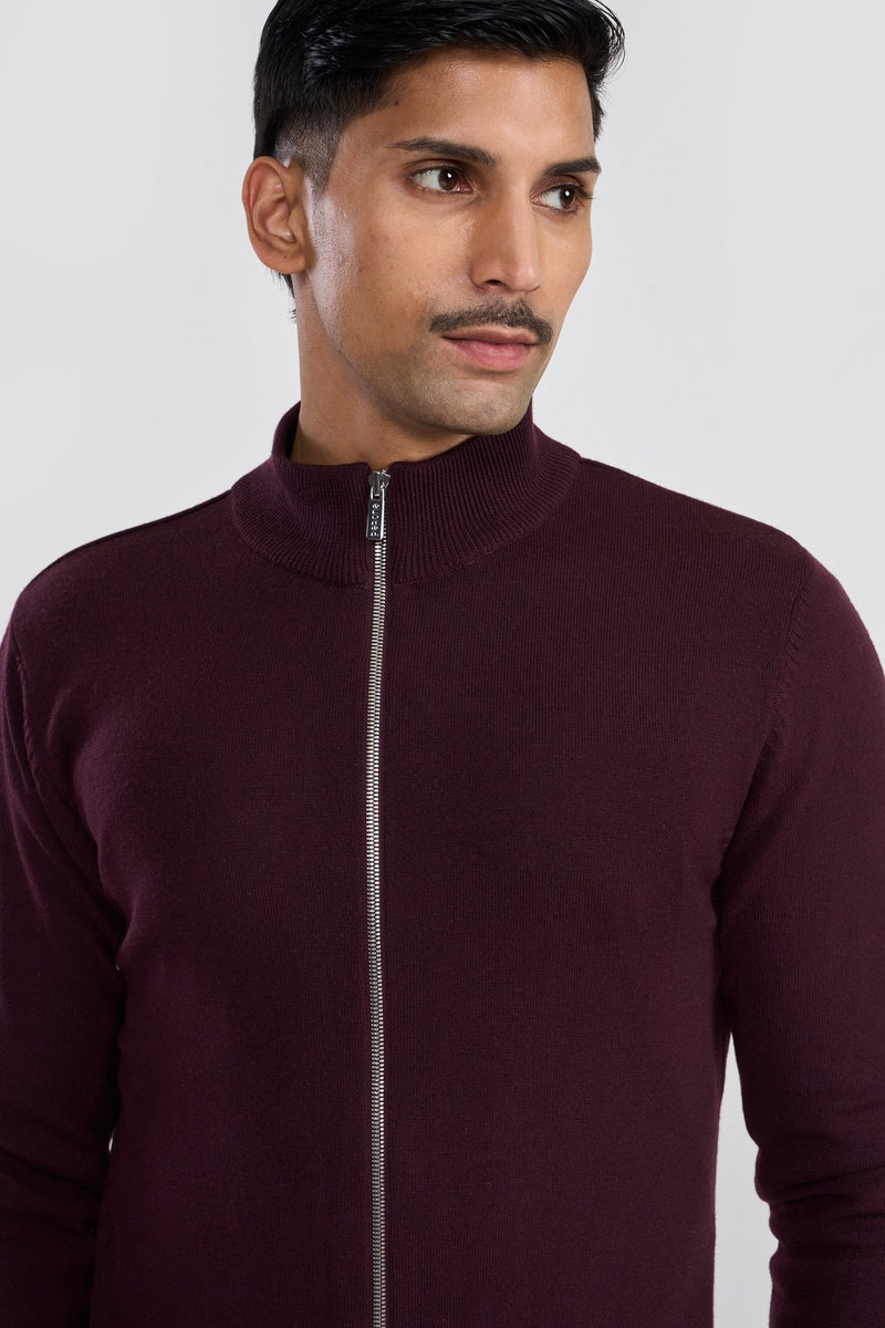 Wine Conner Men Sweater