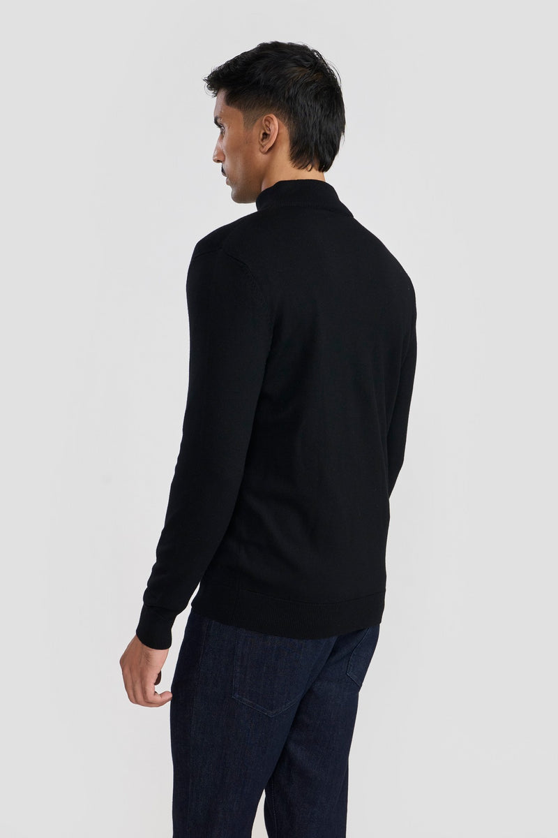 Black Conner Men Sweater