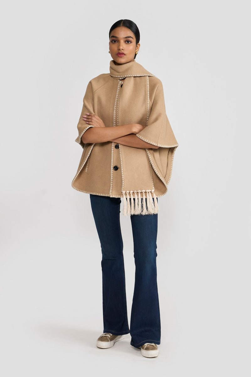 Camel Betty Women   Cape