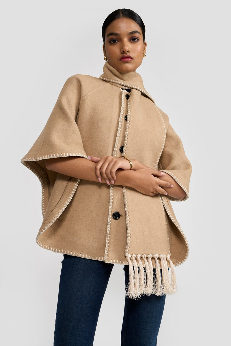 Camel Betty Women   Cape