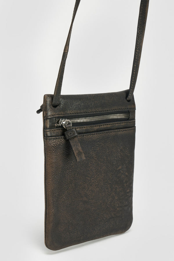 Distress Black Freya Crossbody Bag