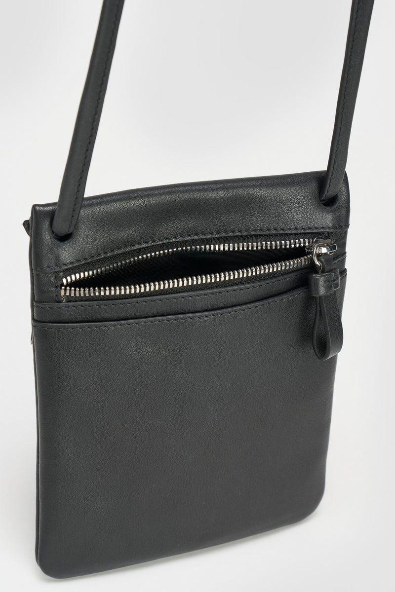 Black Freya Crossbody Bag