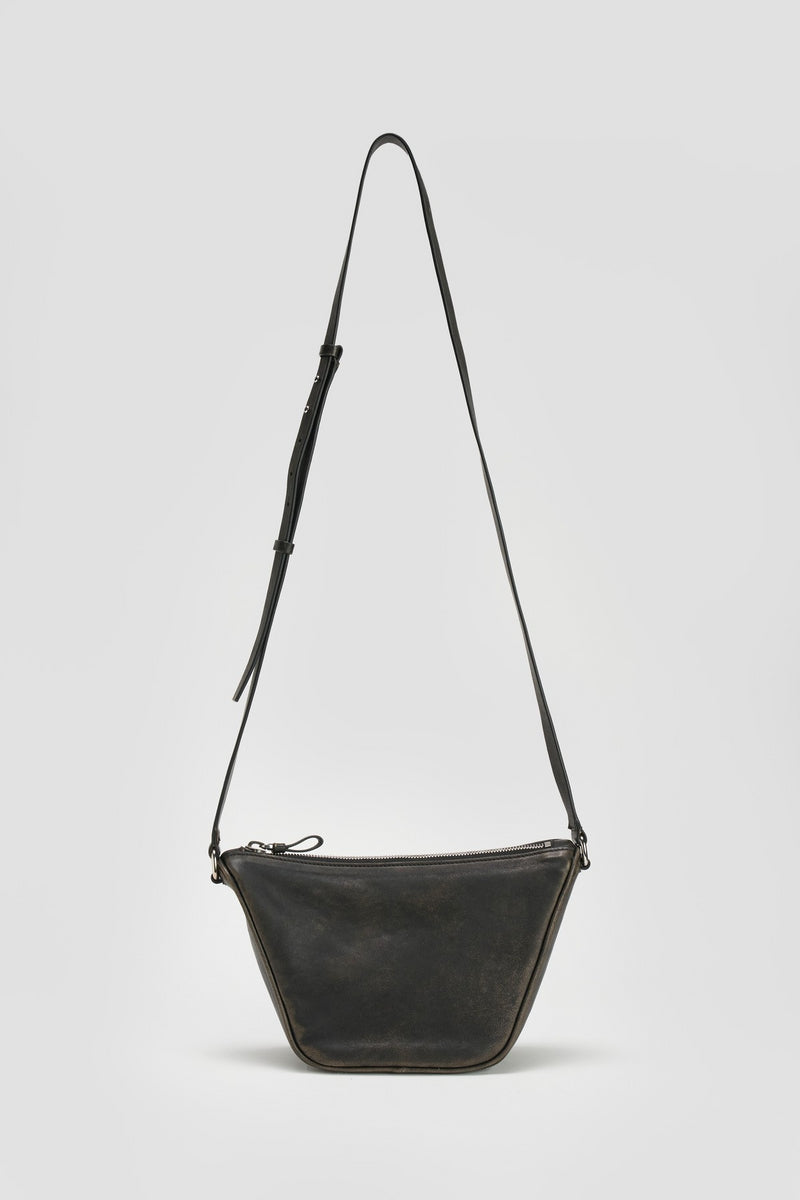 Distress Black Maren Shoulder Bag