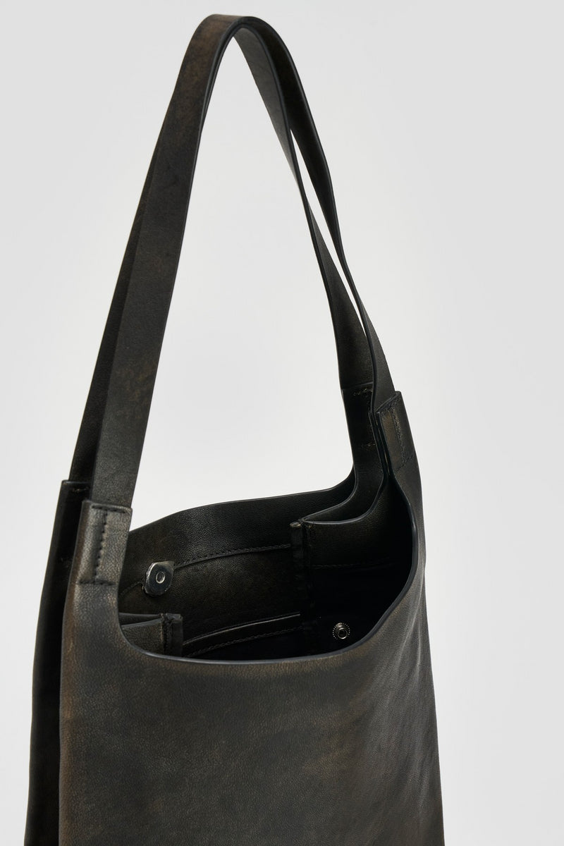 Distress Black Kiera Mini Shoulder Bag