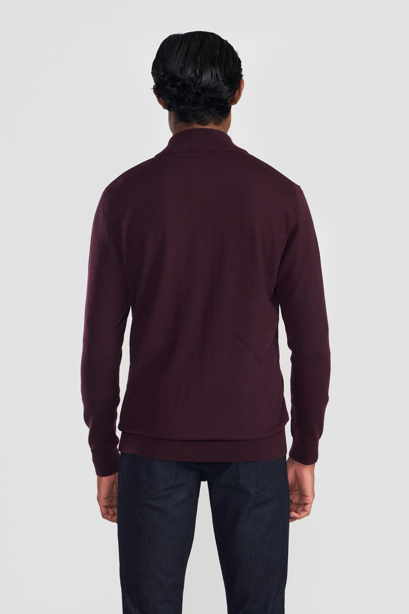 Wine Conner Men Sweater