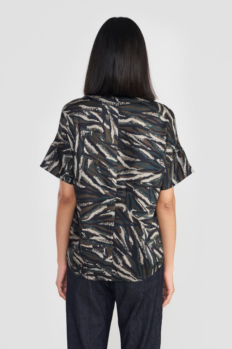 Jungle Print Olive Monroe Women Top