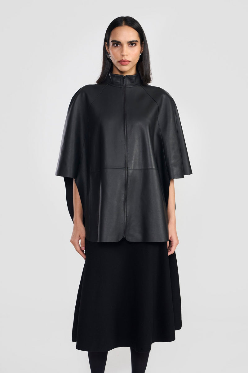 Black Amara Womens Cape