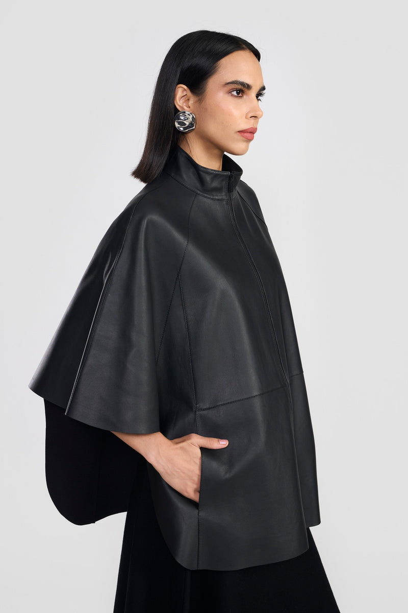 Black Amara Womens Cape