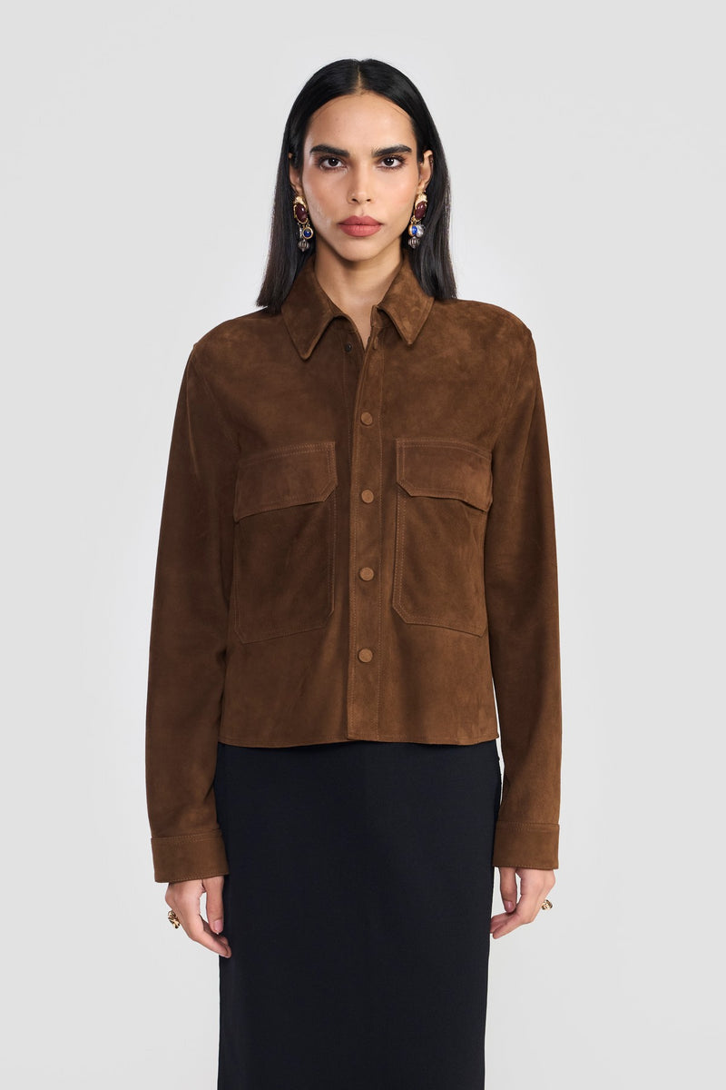 Cognac Hallie Womens Jacket