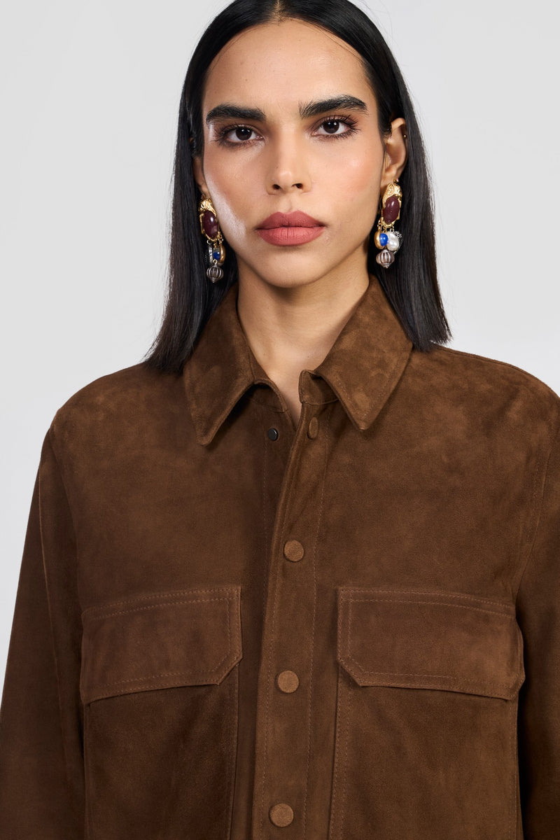 Cognac Hallie Womens Jacket