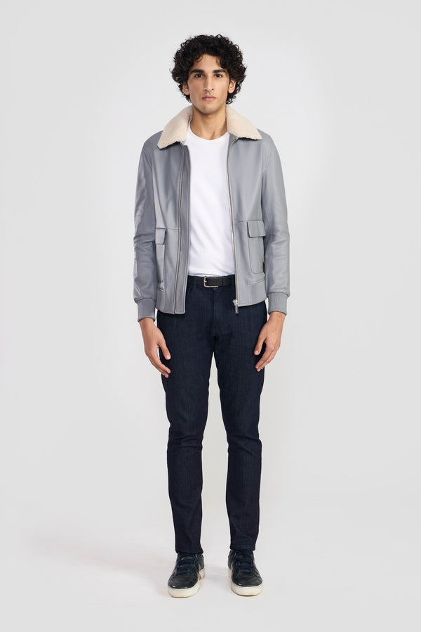 Cement Grey Damien Mens Jacket