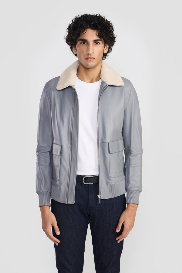 Cement Grey Damien Mens Jacket