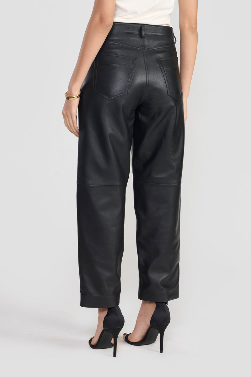 Black Ryleigh Leather Pant