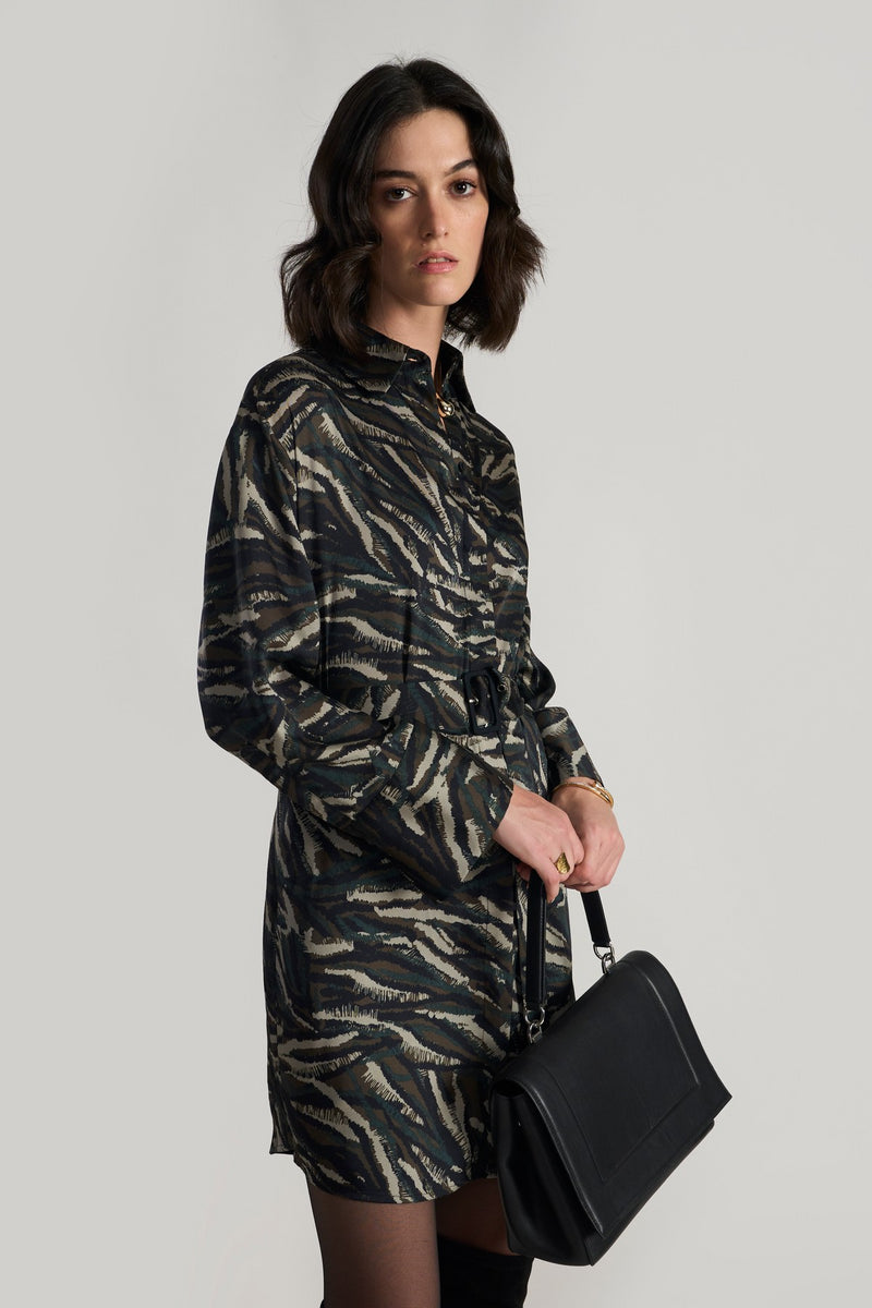 Jungle Print Olive Stella Women Dress