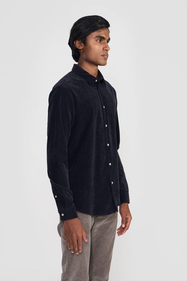 Navy Pietro Mens Full Sleeve Shirt