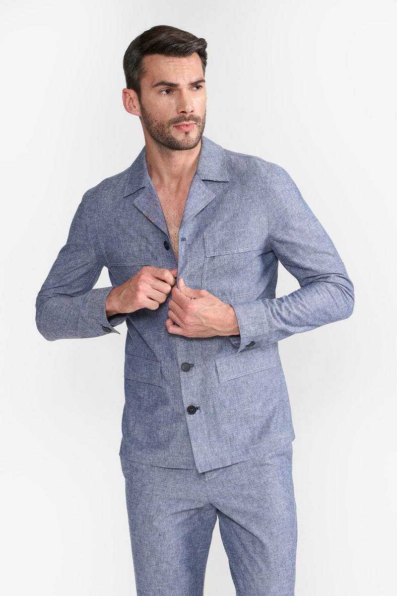 Ocean Blue Kenneth Mens Blazer