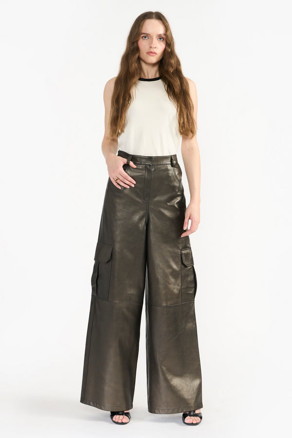 Mellow Copper Eliana Leather Pant